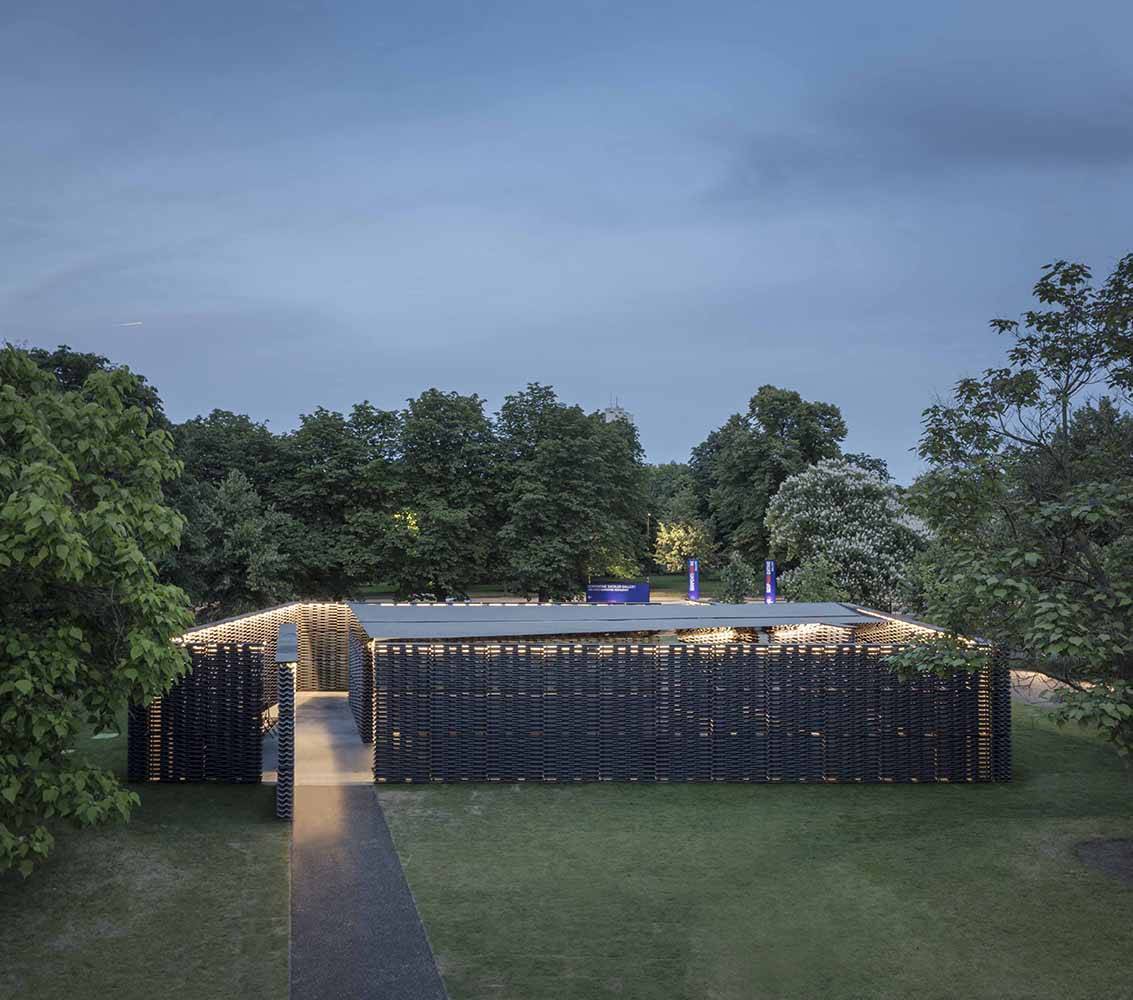 Pabellón de verano de la Serpentine Gallery, 2018.

