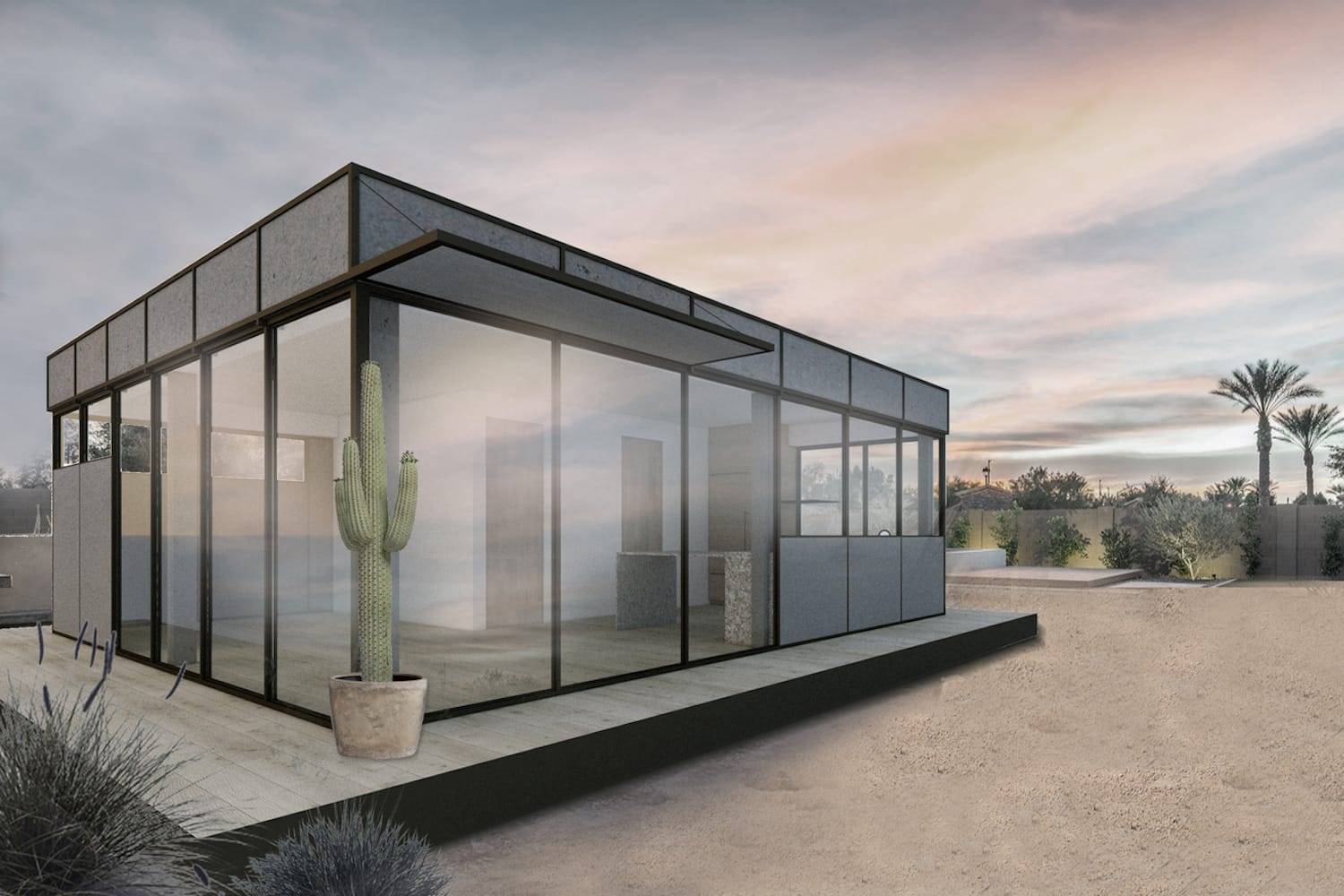 LivingHomes YB1, de Yves Béhar, es un buen ejemplo de casa prefabricada.