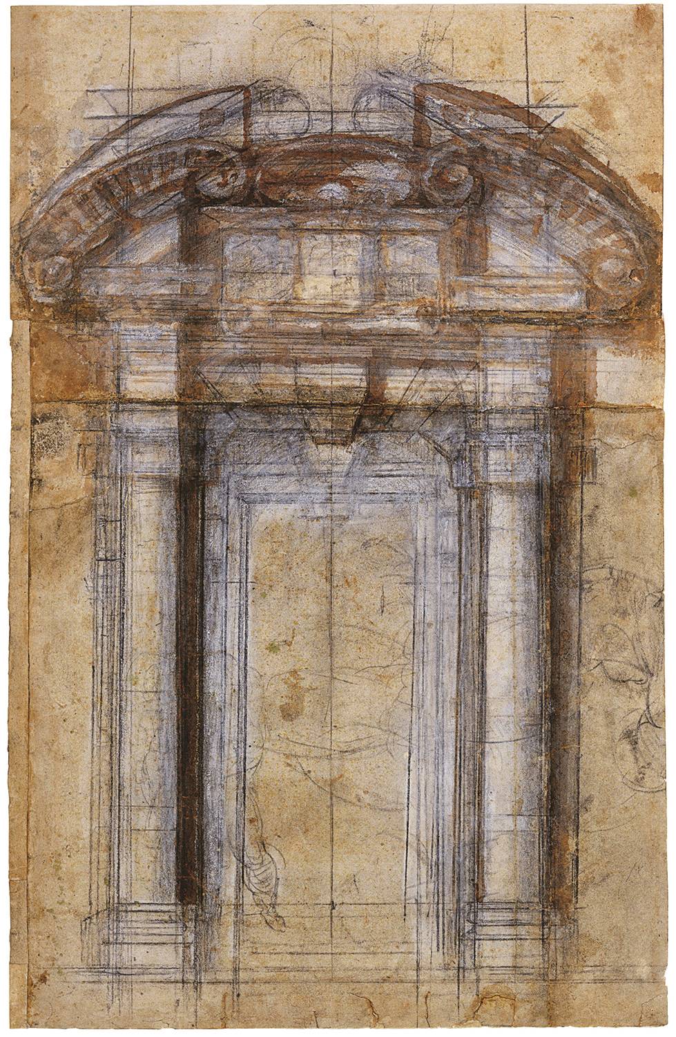 Miguel Ángel, estudio de Porta Pia, 1560.