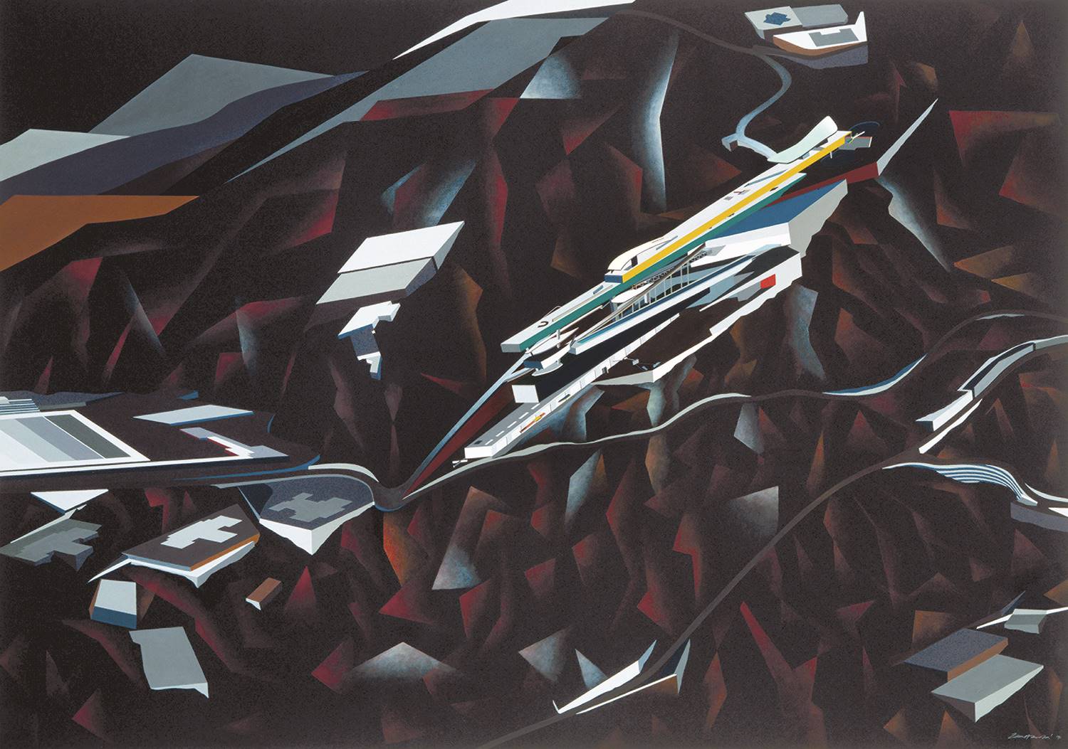 Zaha Hadid, Leisure Club, 1982.