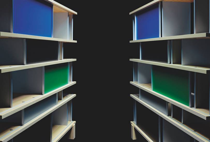 Librería Nuage, diseño de Charlotte Perriand para Cassina