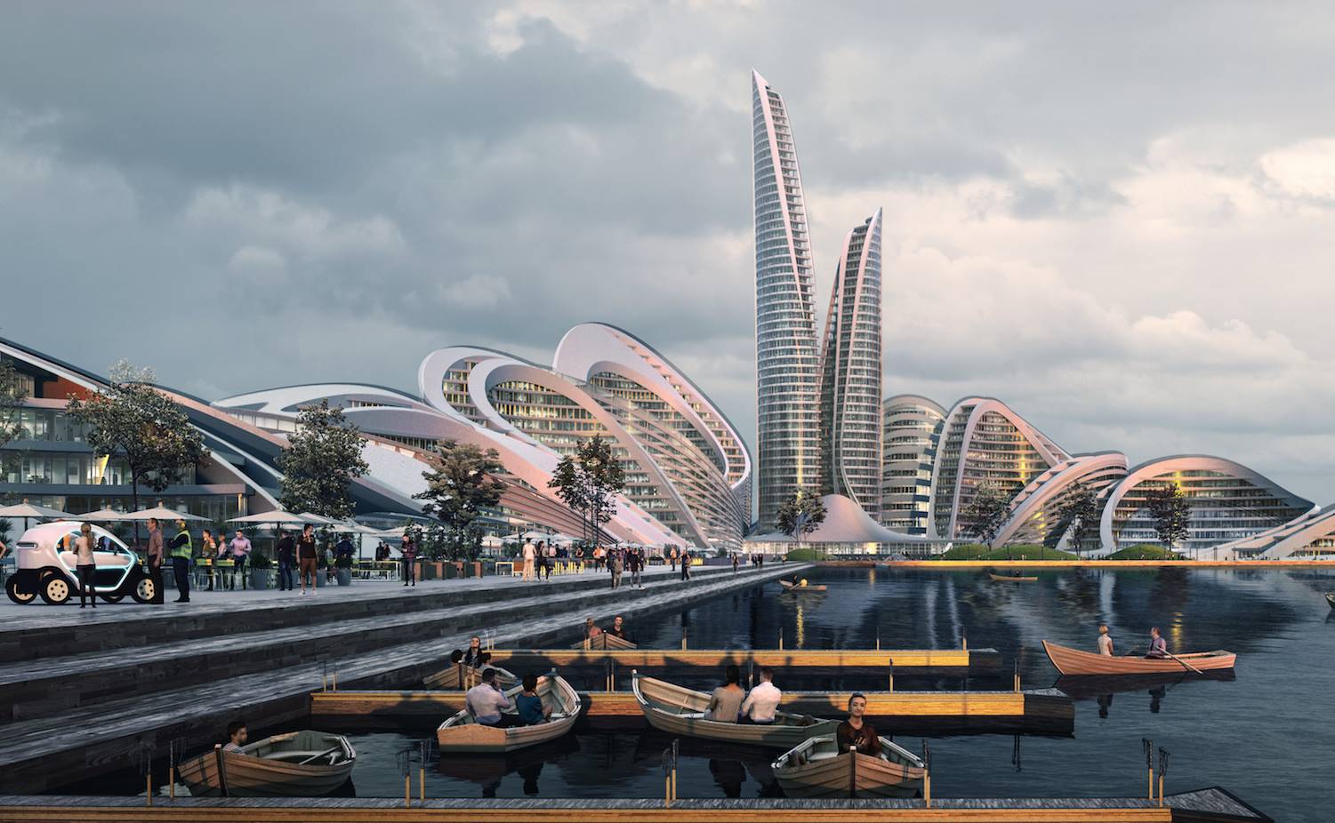 Rublyovo-Arkhangelskoye de Zaha Hadid Architects está al oeste de Moscú. 
