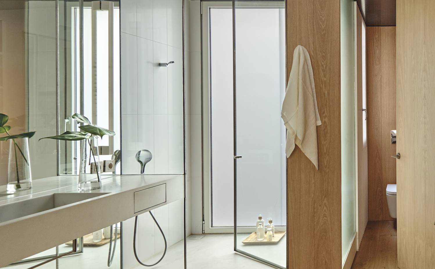 Ducha en lugar de bañera