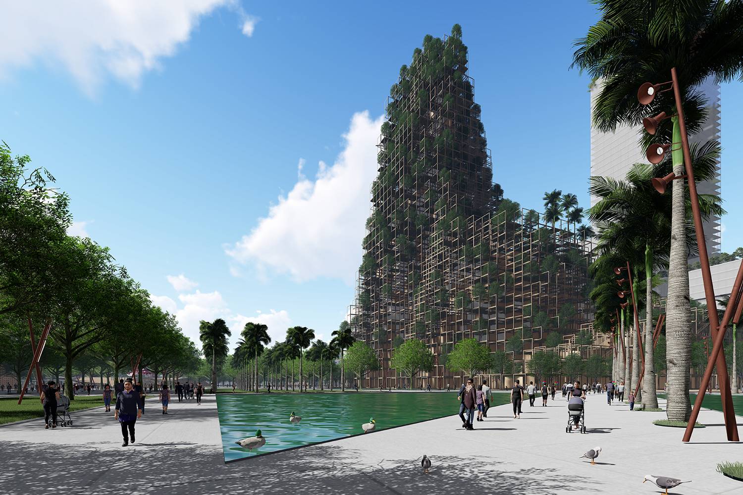 Nuevo centro urbano en Shenzhen, China, proyectado por Vicente Guallart.
