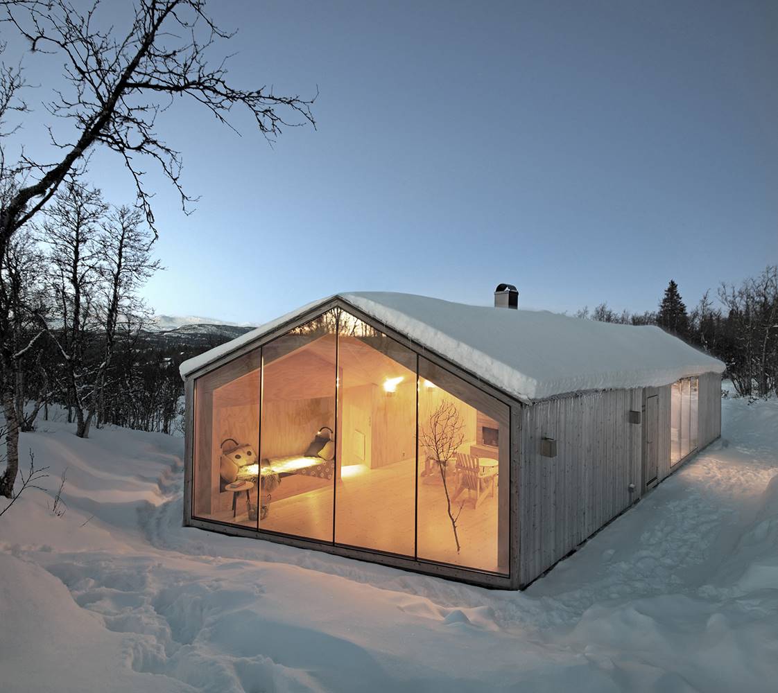 casas en la nieve v lodge reiulf ramstad. [07] Sencillez nórdica