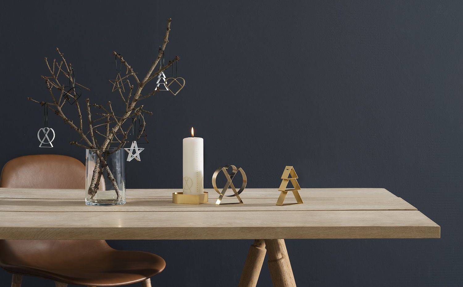 Velas y complementos decorativos de Georg Jensen.