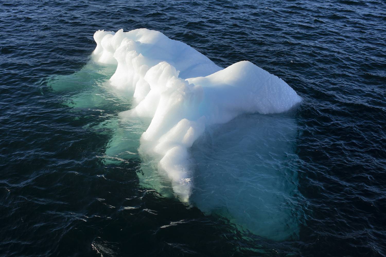 Imagen del hielo antes de iniciarse el proceso de extracción