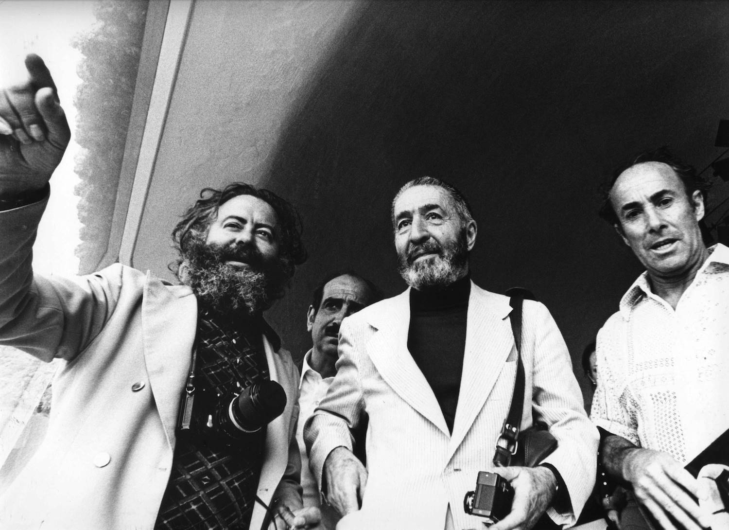 Fernando Higueras con Félix Candela y César Manrique.