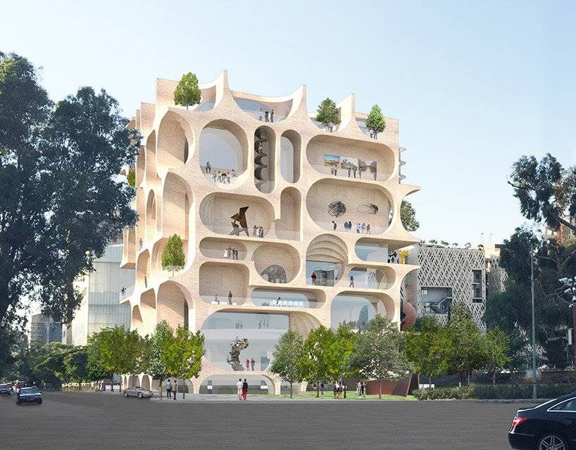 Vista exterior de BeMA, el museo de arte de Beirut. 