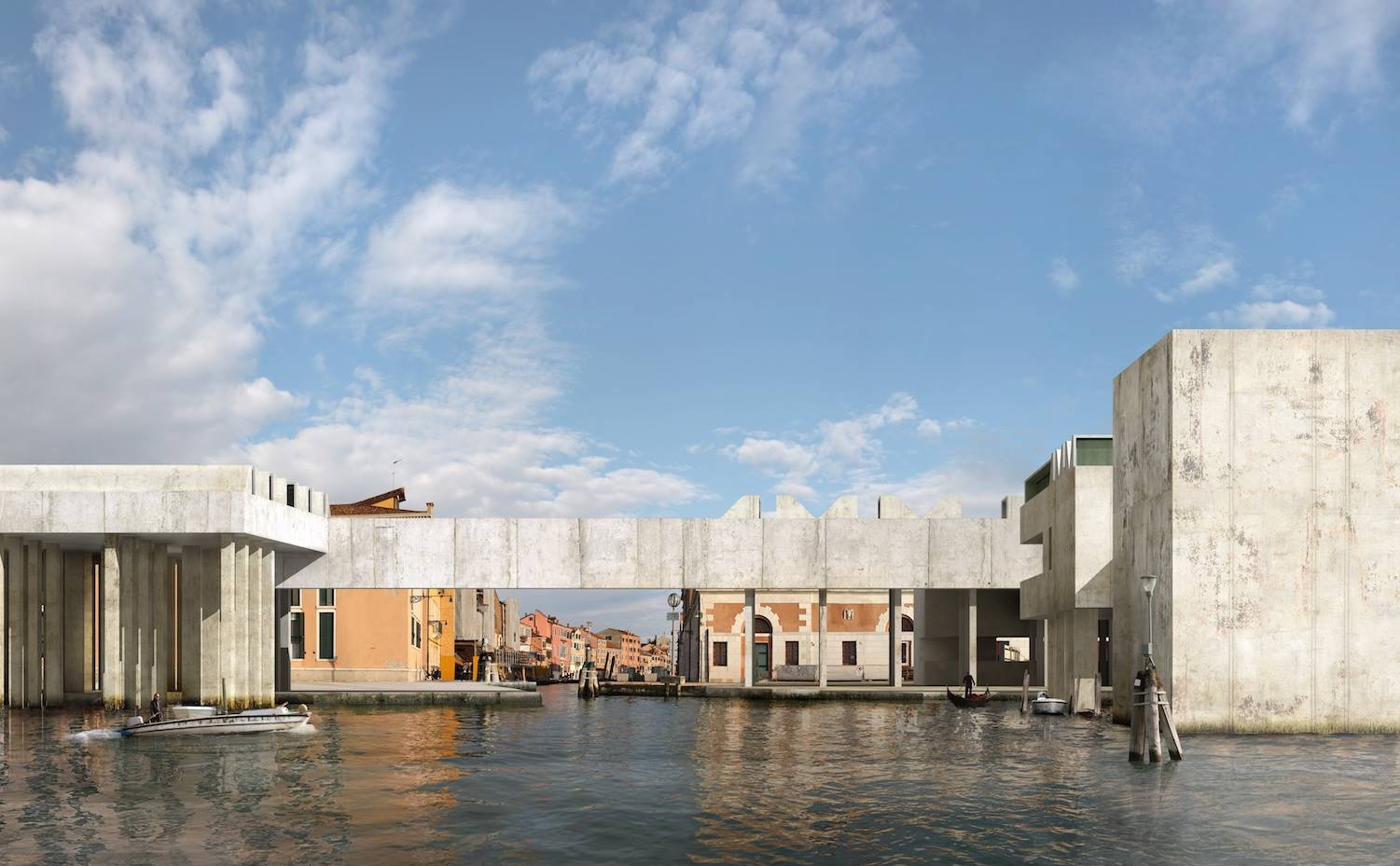 Dionisio González ha recuperado los proyectos que Wright, Le Corbusier, Kahn y Rossi planearon para Venecia.