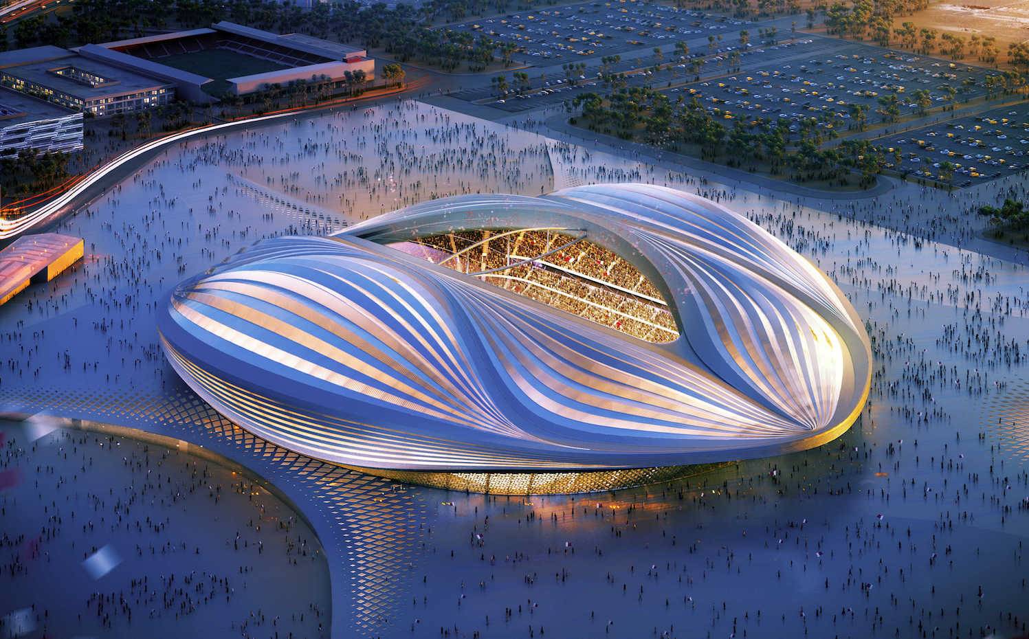 Estadio Al-Wakrah, por Zaha Hadid. Qatar
