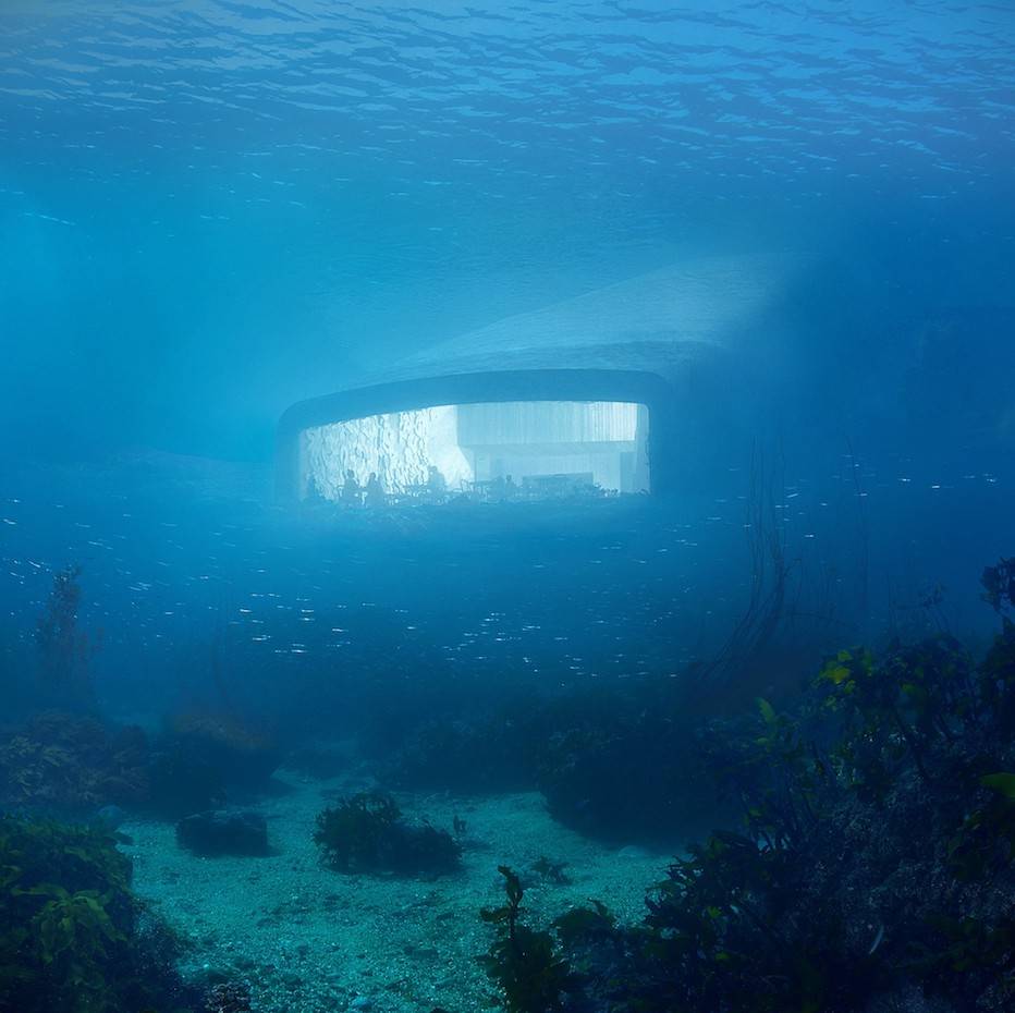  Restaurante bajo el mar Under, por Snohetta. Noruega