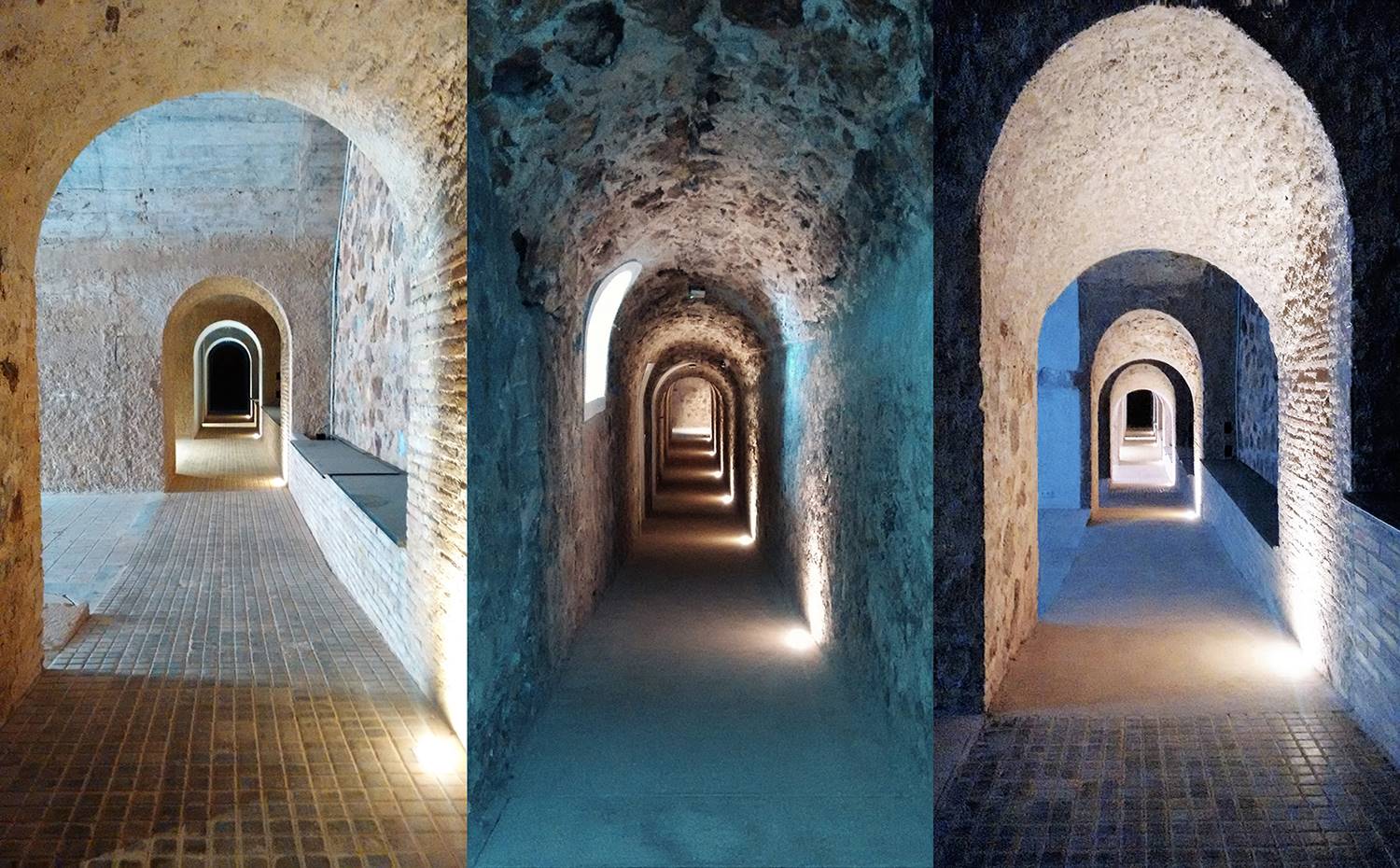 Los tuneles y galerías discurren por el interior de la montaña.
