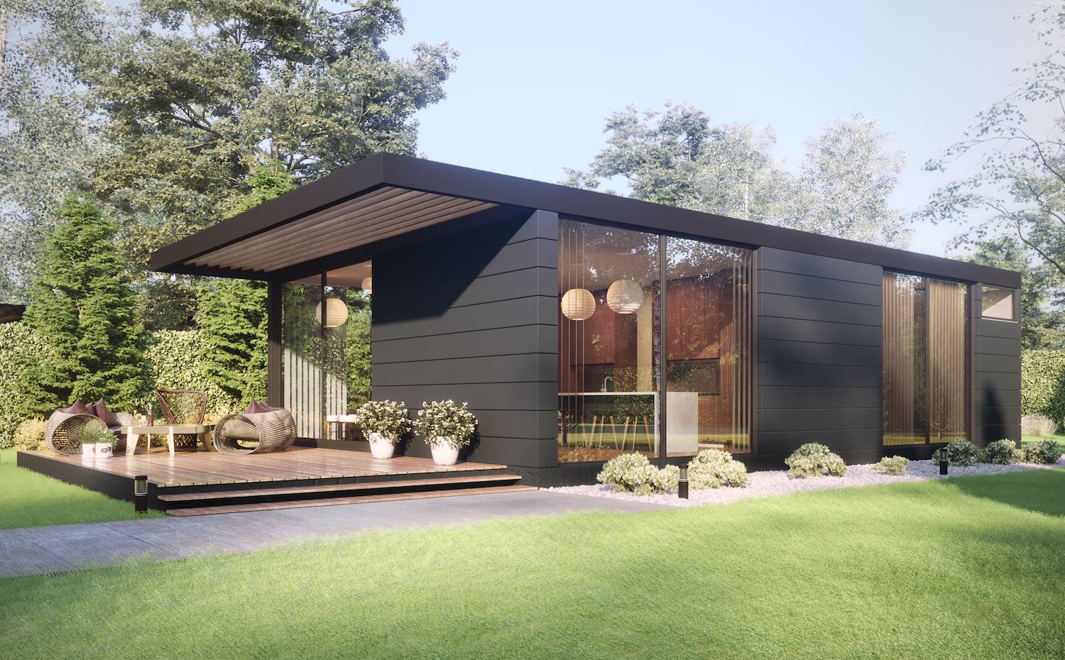 Marmold Radziner y Kravitz Design han creado The Instrumental Home para Revolution Precrafted.