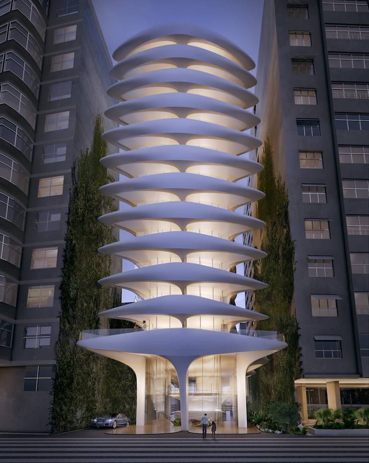 La Casa Atlántica (2016), de Zaha Hadid, el primer edificio de viviendas construido en Brasil por el estudio de la arquitecta.