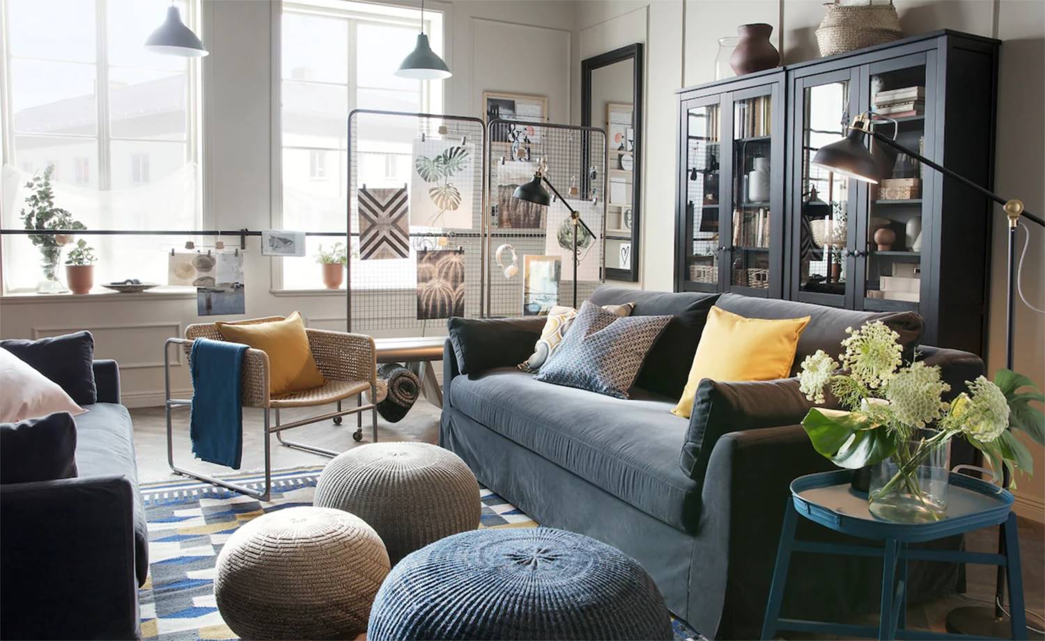 Salón con mobiliario de Ikea