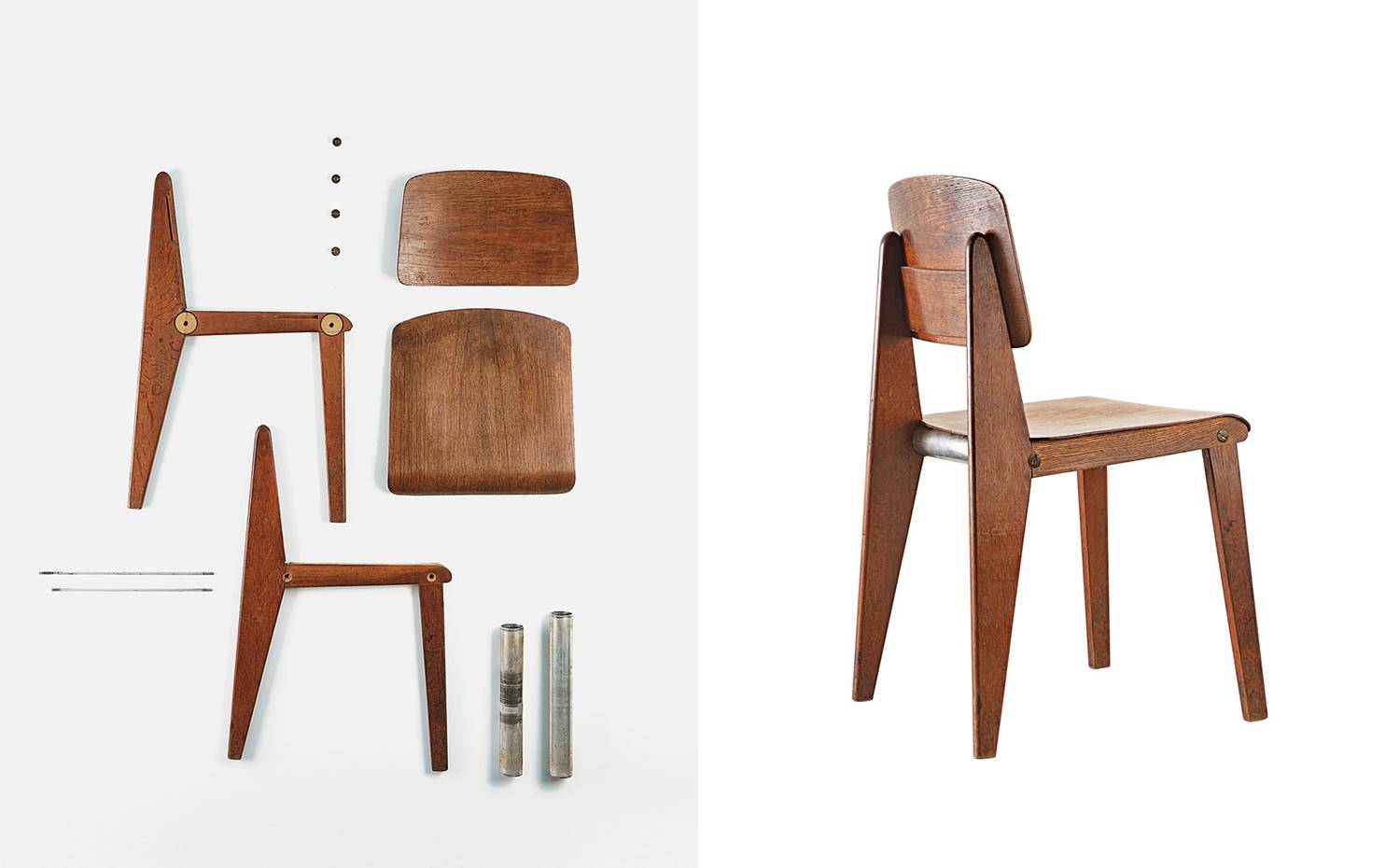 Silla desmontable CB22 de Jean Prouvé