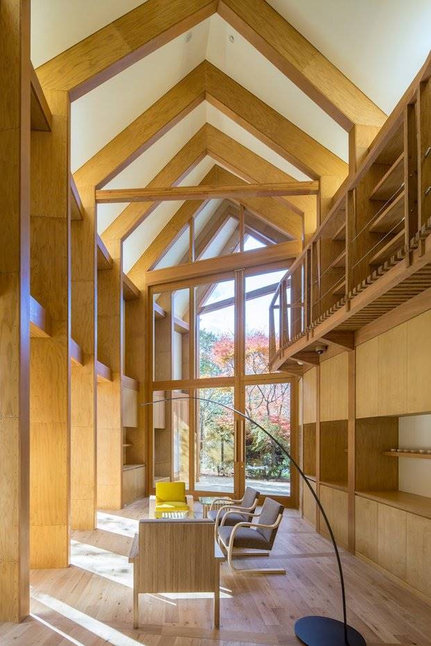 La madera es el material predominante en toda la construcción