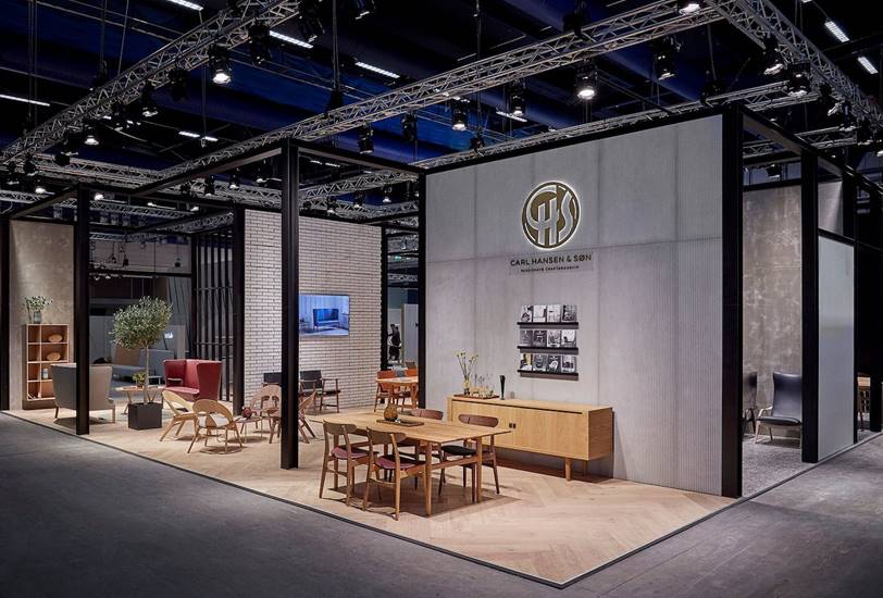 Stand de Carl Hansen and Søn en la Feria de Estocolmo