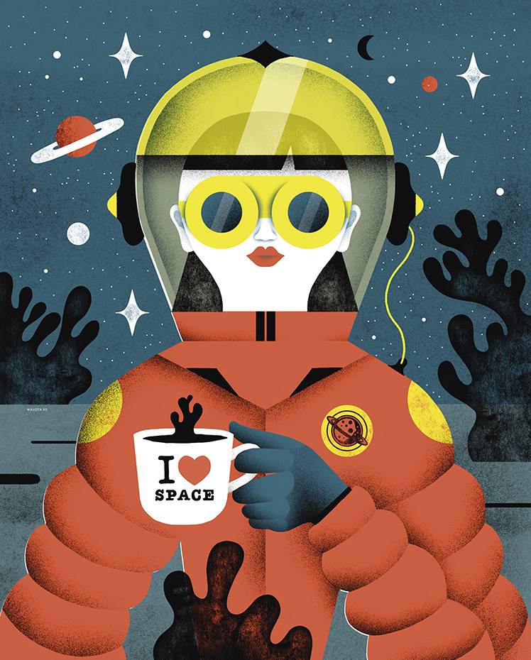 Malota - Fnac. Ilustración para el 25º aniversario de FNAC en España