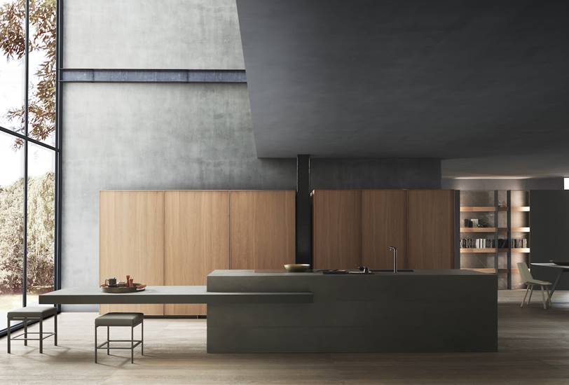 Anticipo de la presentación de la cocina Modulnova que unifica su linea Twenty y Frame y que podremos ver en Milán.