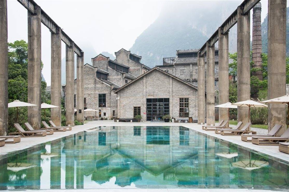 Hotel Alila Yangshuo . []Hotel Alila Yangshuo, China 