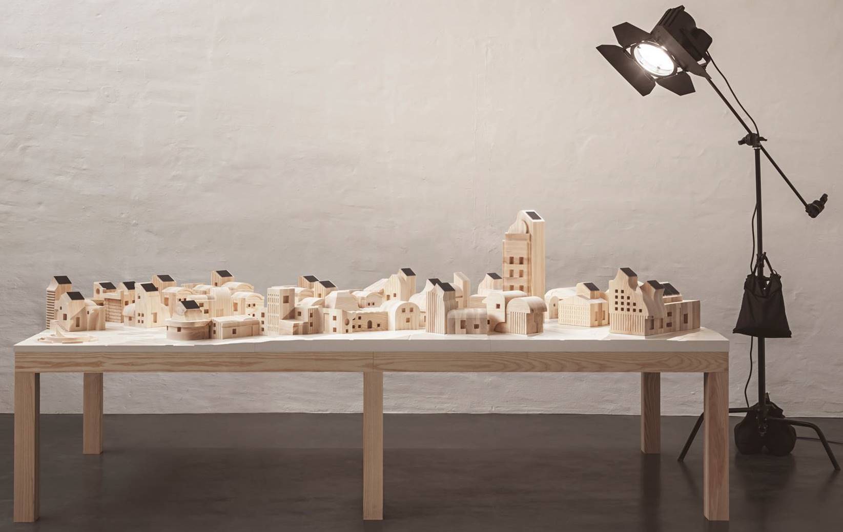 Maqueta del pueblo SolarVille, cuya energía proviene de la luz solar