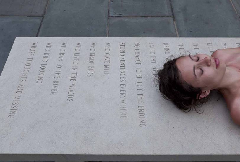 Memorial Bench II: Eye cut by flying glass