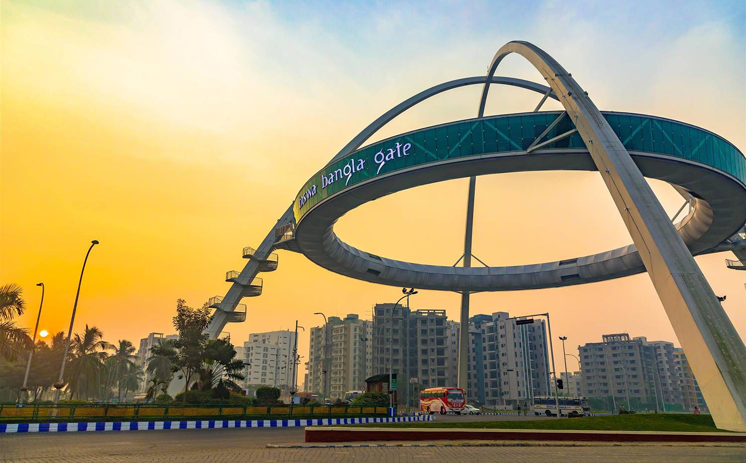 Biswa Bangla Gate, Kolkata, India, Vector Designs