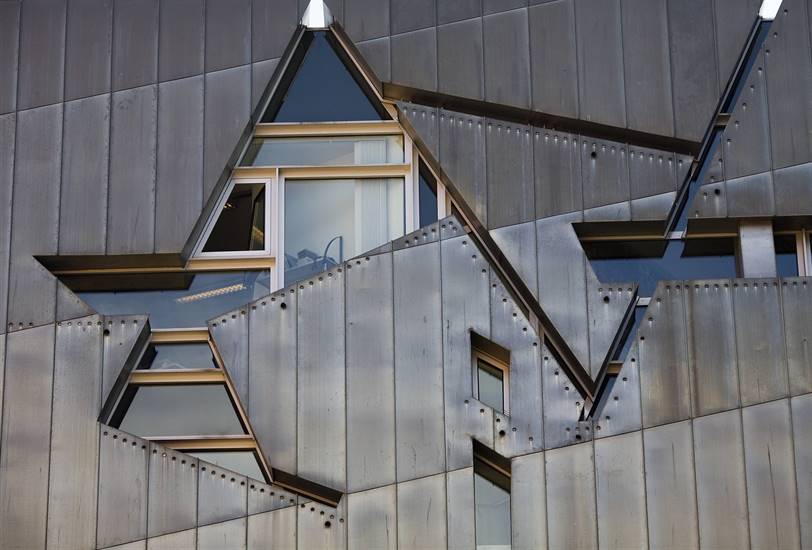 Fachada del Museo Judío que Daniel Libeskind diseñó en Berlin.