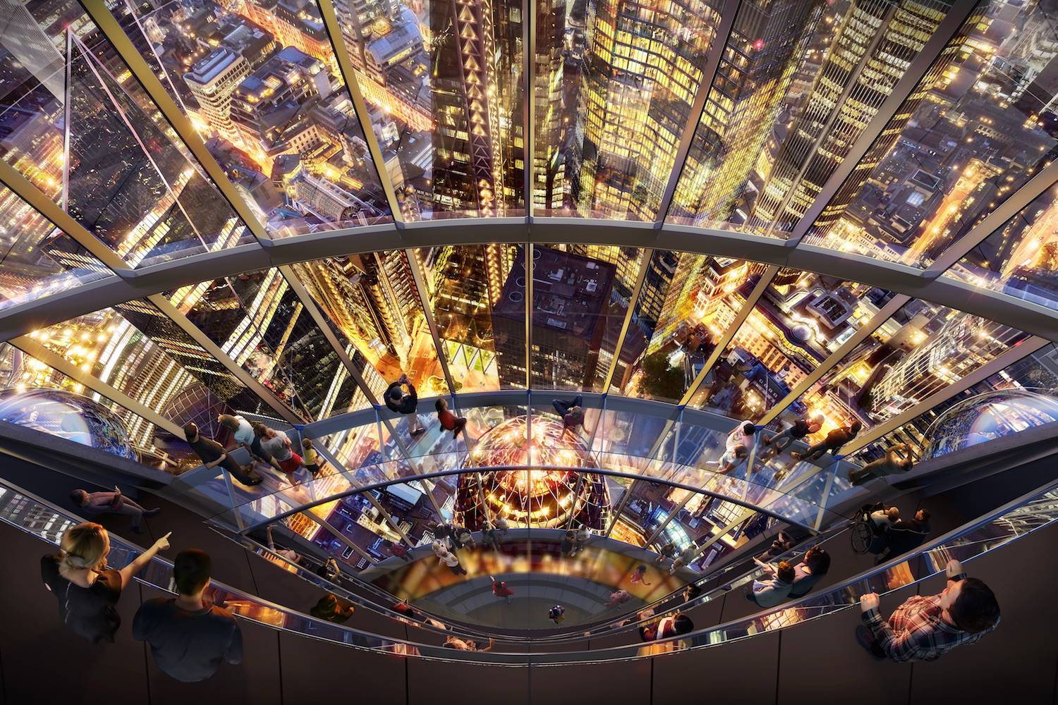 Las vistas de Londres desde sus pasarelas de cristal serán espectaculares.