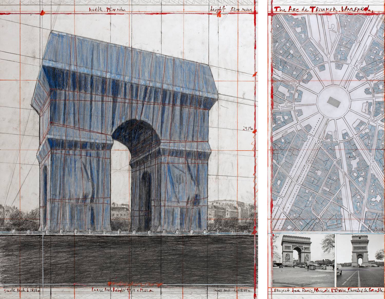 En Paris también hicieron su primera obra "envuelta" en el Pont Neuf