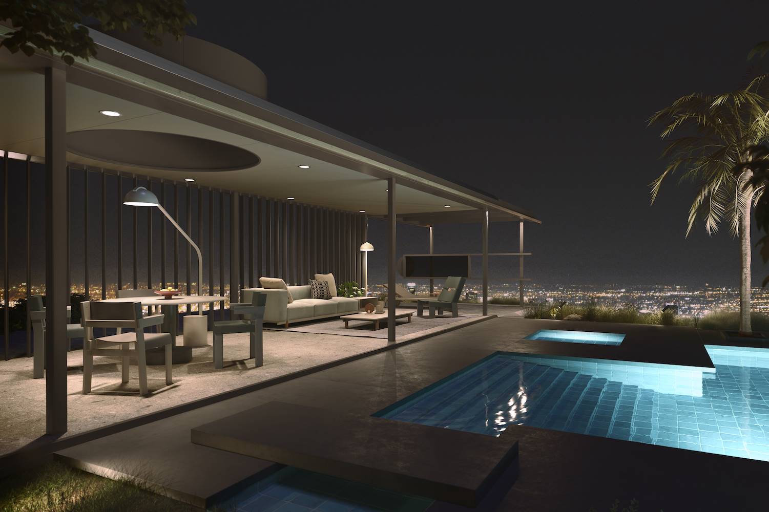 Casa VDL de Richard Neutra reconstruida por Kettal 4. Para ser lo más fiel posible al original, Kettal ha contado con la ayuda de Dion Neutra, hijo del arquitecto.