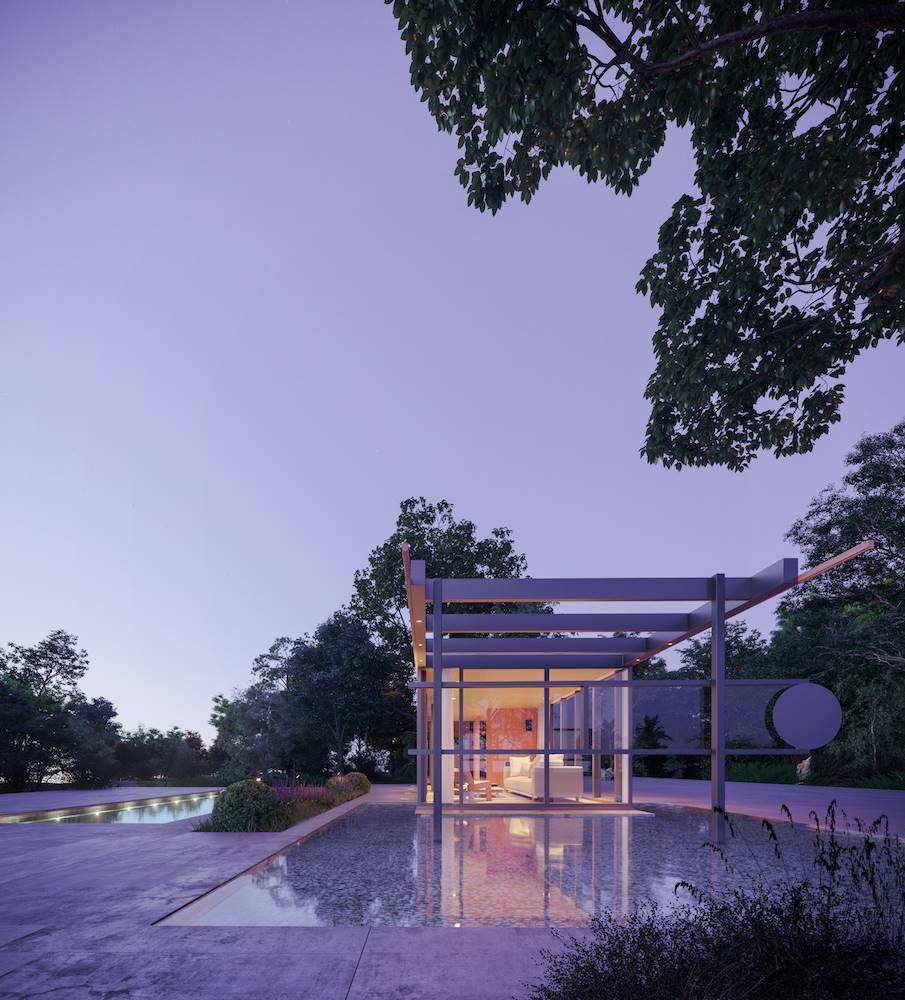Casa VDL de Richard Neutra reconstruida por Kettal. La firma de mobiliario exterior presenta una reedición del anexo exterior que Richard Neutra diseñó para su propia casa.