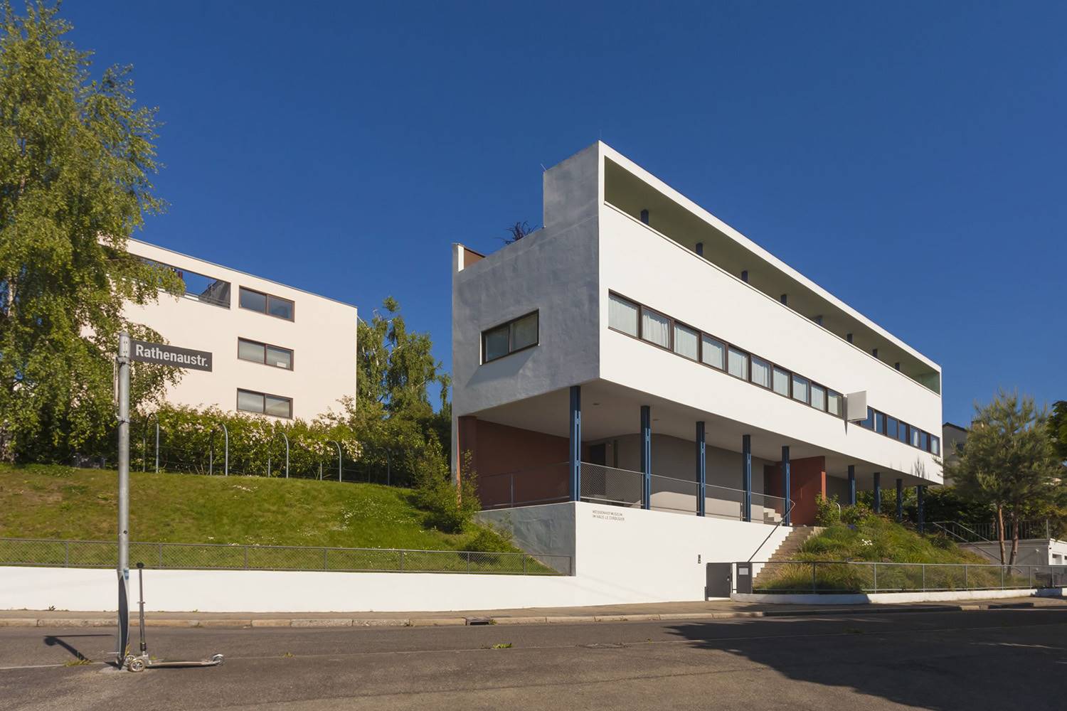 Casa doble en la Weissenhofsiedlung, Stuttgart, Le Corbusier (1927)