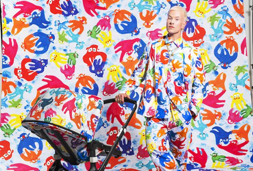 La nueva colección Bugaboo by Bas, un estampado colorista creado por el artista Bas Kosters.