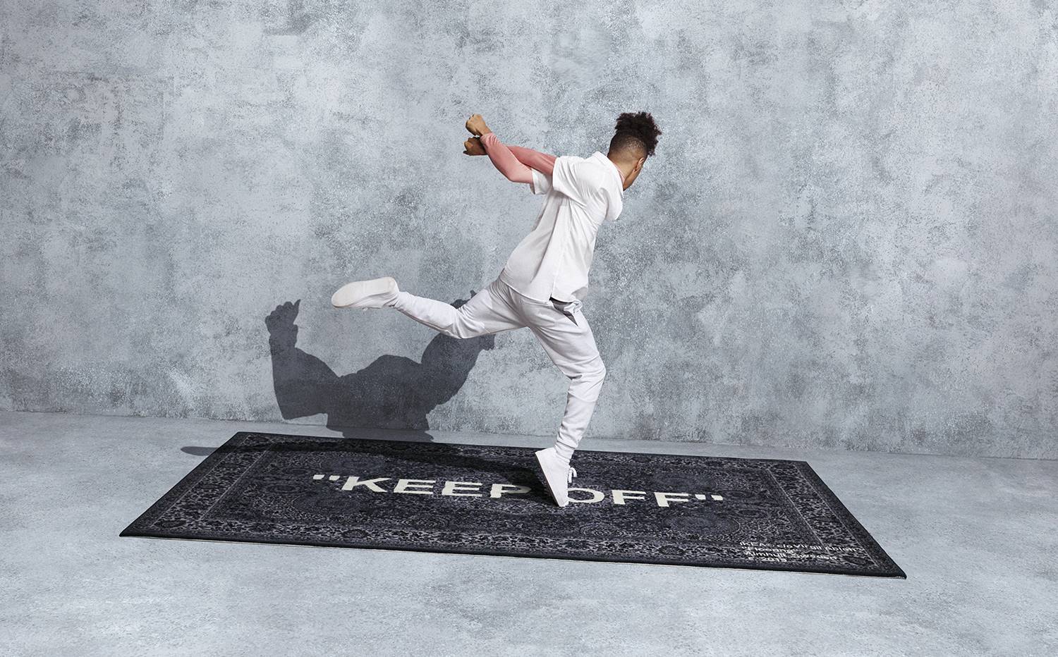 Alfombra diseñada por Virgil Abloh.