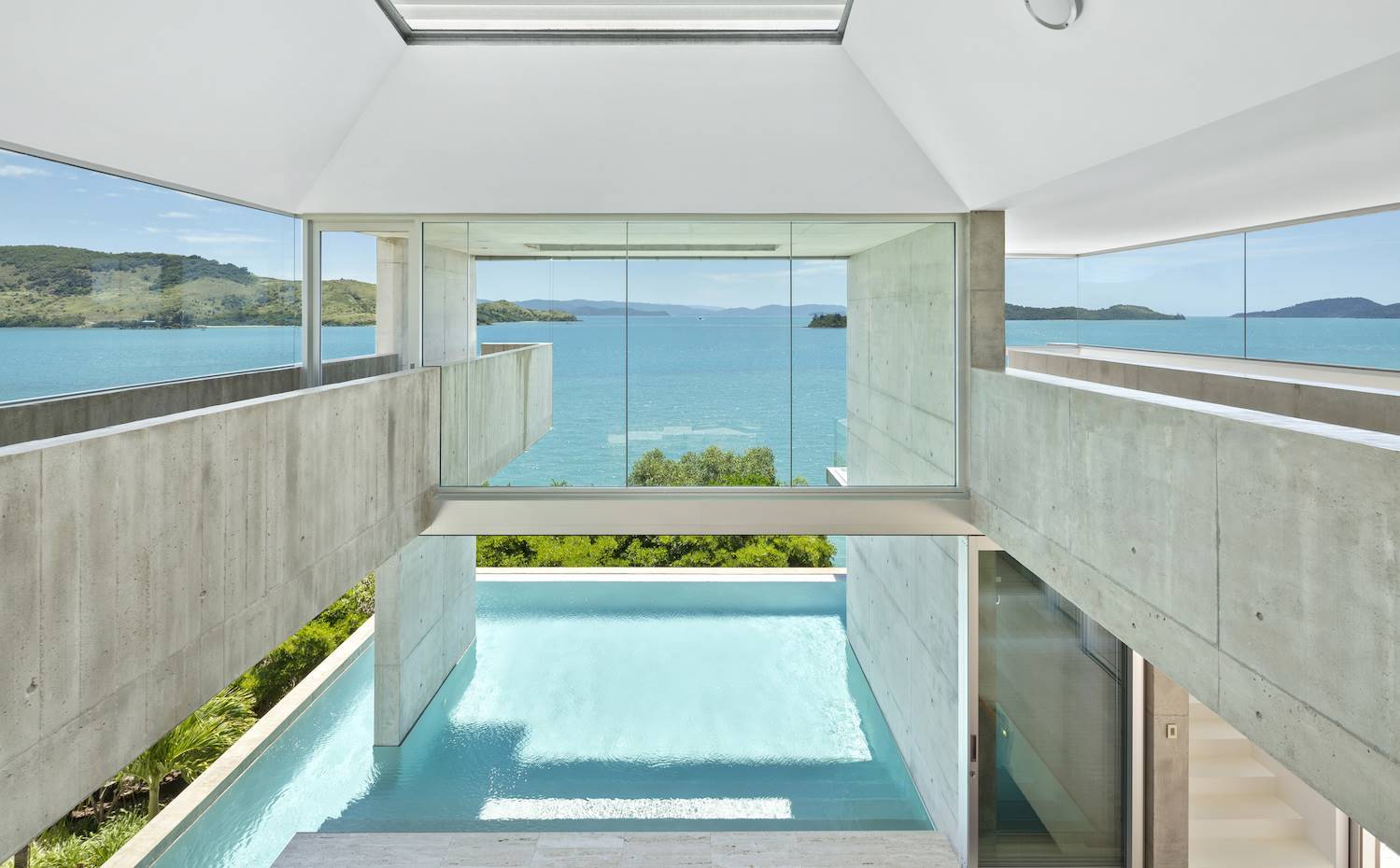 Una casa rodeda de agua en la isla australiana de Hamilton. []Una casa rodeda de agua en la isla australiana de Hamilton
