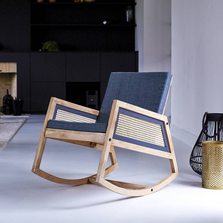 mecedora en madera de mango Rafael