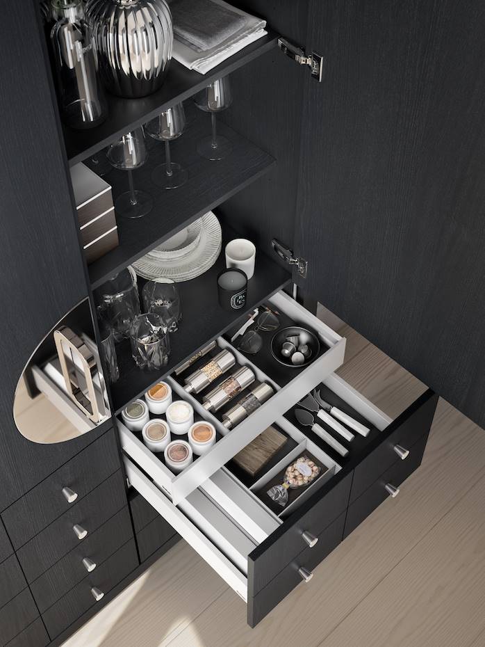 SieMatic- Armario de boda chino abierto