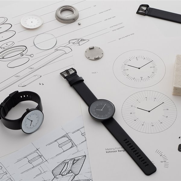 Un reloj para fans de la arquitectura minimal