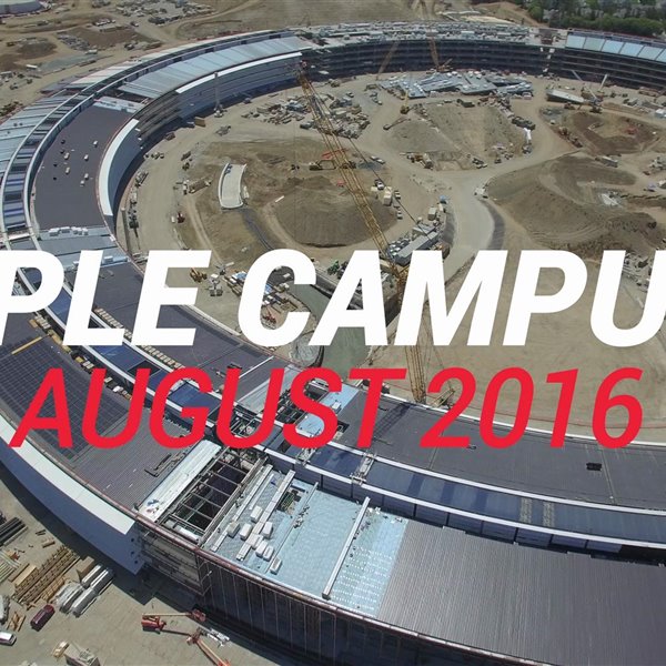 Sobrevolamos el nuevo campus de Apple de Norman Foster
