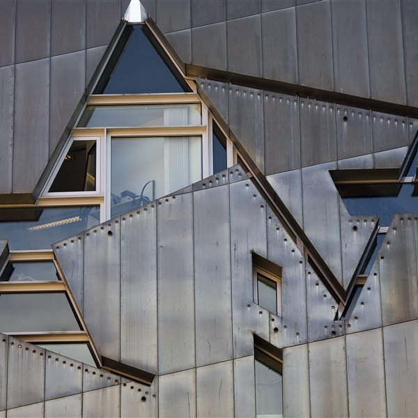 Fachada del Museo Judío que Daniel Libeskind diseñó en Berlin.