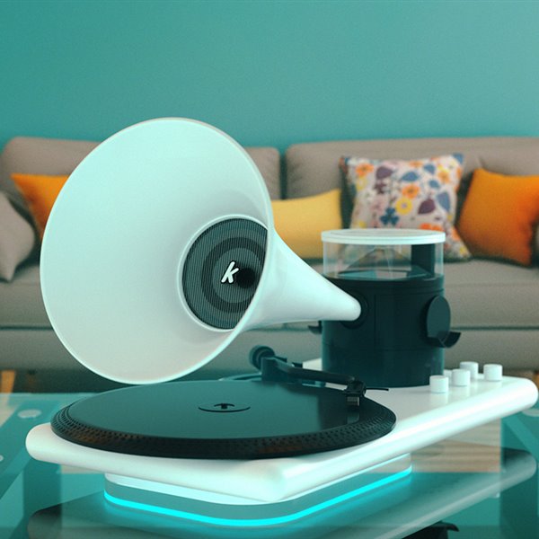 El tocadiscos holográfico