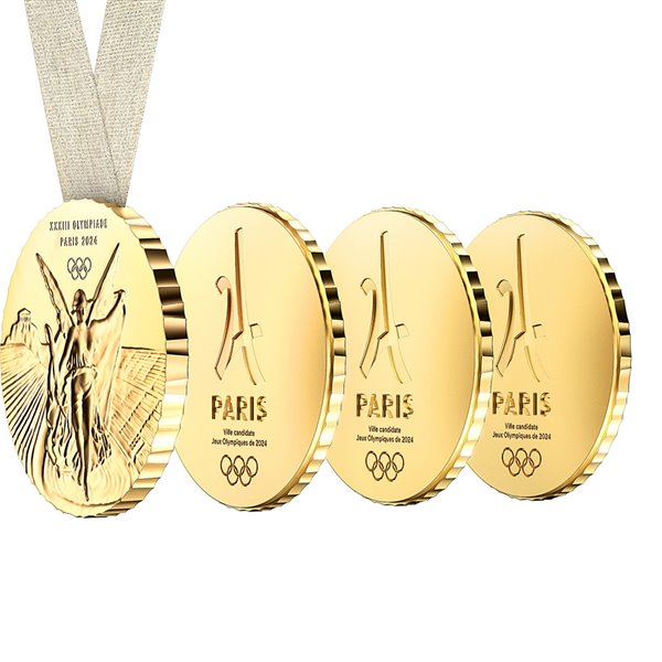La medalla podrá separarse en varias piezas para ser compartida por el medallista