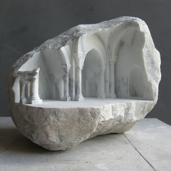 Mini arquitectura en piedra y mármol
