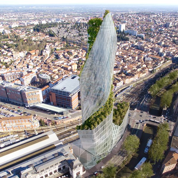 Libeskind diseña una torre en espiral y ajardinada en Toulouse