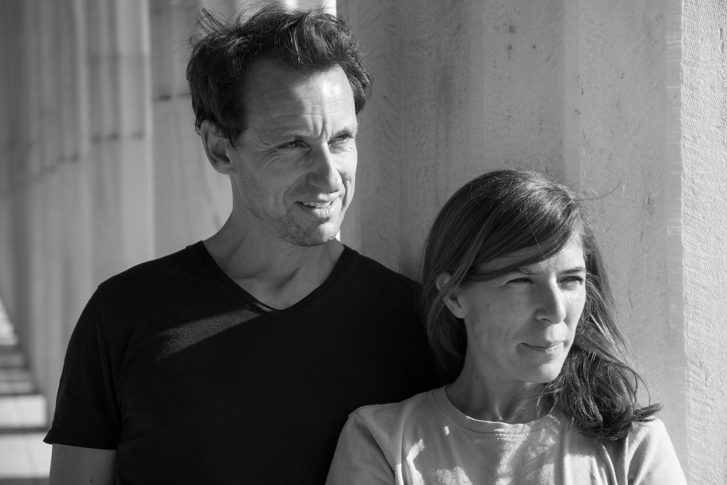 Christian Bourdias y Eva Albarran