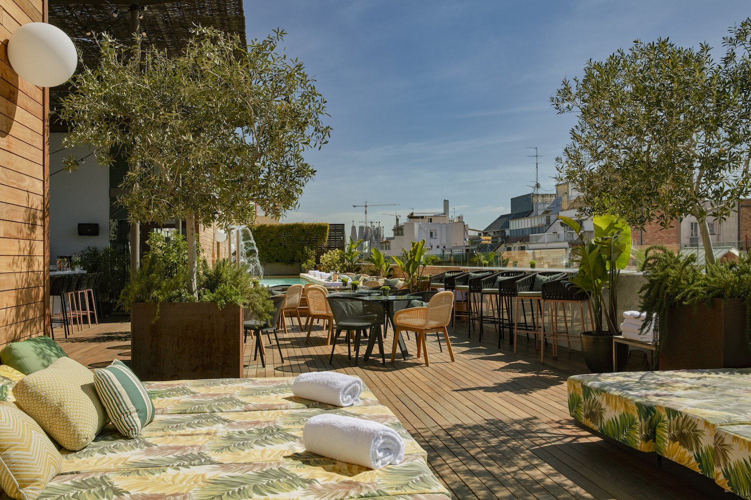 Terraza del Hotel Sir Victor en Barcelona
