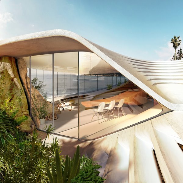 Entrada de una casa creada por David Ajchman
